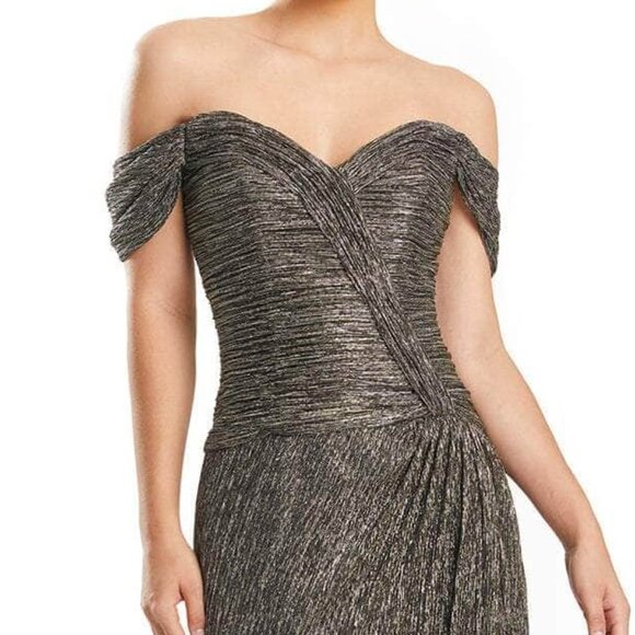 NWT Alexander by Daymor 1858F23 Prom Dress Bronze size 6 - Picture 4 of 9